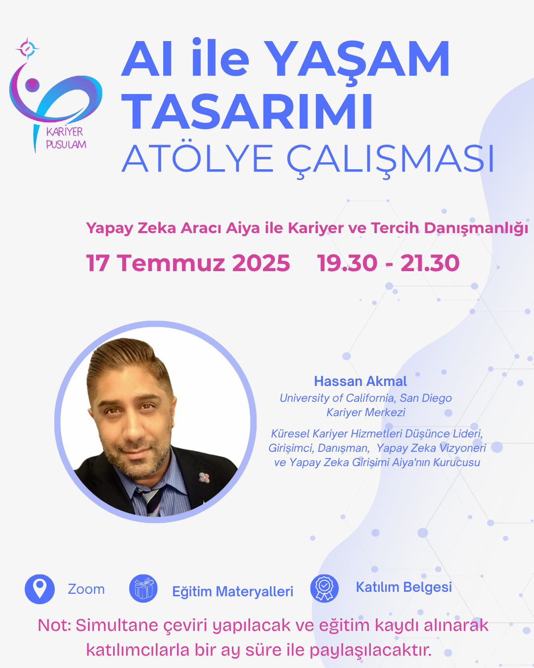 AI ile Yaşam Tasarımı Atolye ÇalışmasıGorüseli